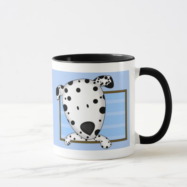 Framed Cartoon Dalmatian Mug (Right)