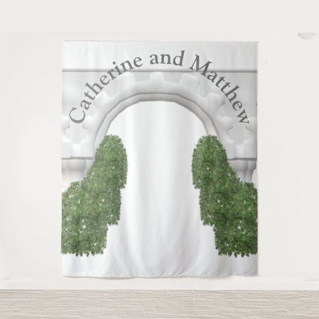 Framed Catholic Bible Verse Tapestry (Front)