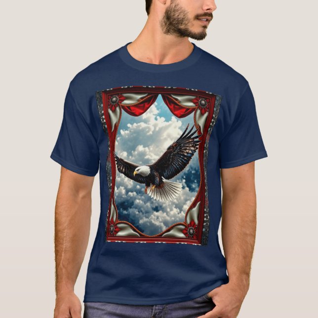 Framed Eagle in Flight T-Shirt (Front)