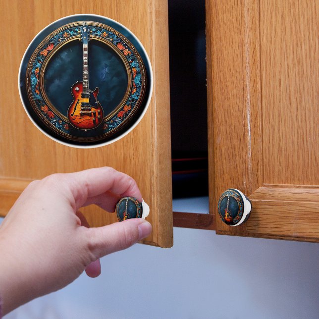 Framed Electric Guitar Ceramic Knob (Creator Uploaded)