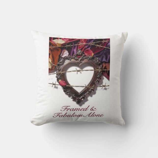 Framed & Fabulous Alone T-Shirt Cushion (Front)