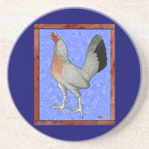 Framed Game Hen Coaster
