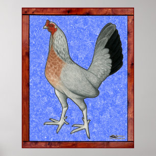 Framed Game Hen Poster