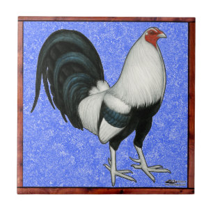 Framed Gamecock Ceramic Tile