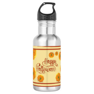 Framed greeting card Happy Halloween typography   532 Ml Water Bottle