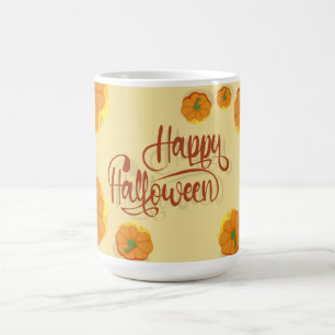 Framed greeting card Happy Halloween typography  C Coffee Mug