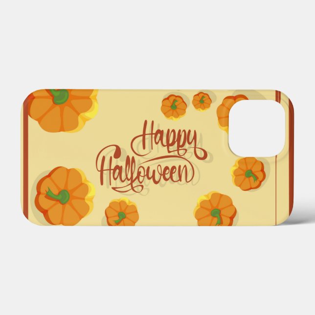 Framed greeting card Happy Halloween typography   Case-Mate iPhone Case (Back (Horizontal))
