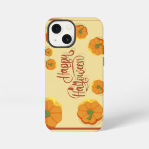 Framed greeting card Happy Halloween typography iPhone 13 Mini Case