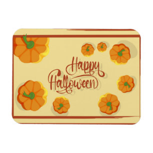 Framed greeting card Happy Halloween typography Magnet