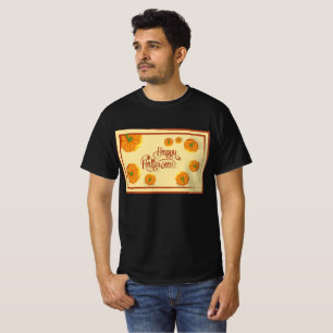 Framed greeting card Happy Halloween typography T- T-Shirt
