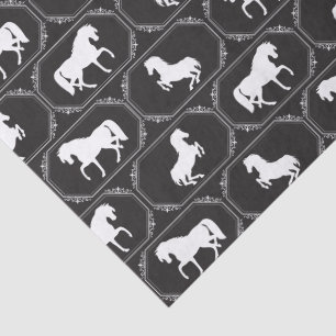 Framed Horse Silhouette Tissue Paper