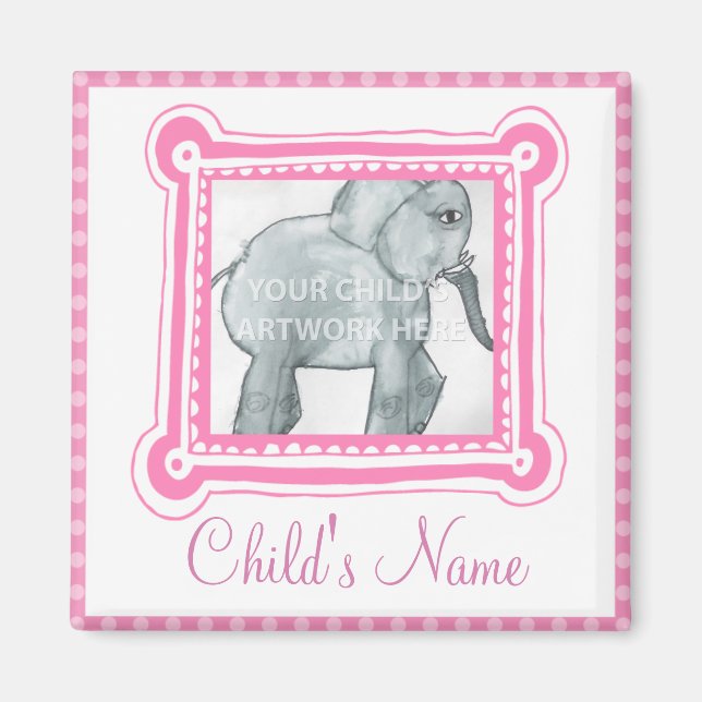 Framed in Pink Magnet  $3.65 (Front)