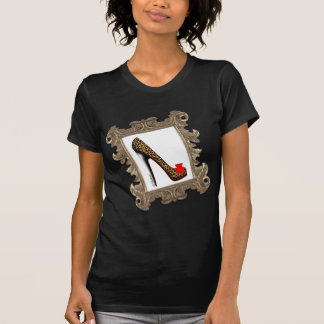 Framed Leopard Stiletto Pump T-Shirt