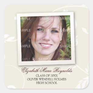 Framed Memories Graduation Square Sticker