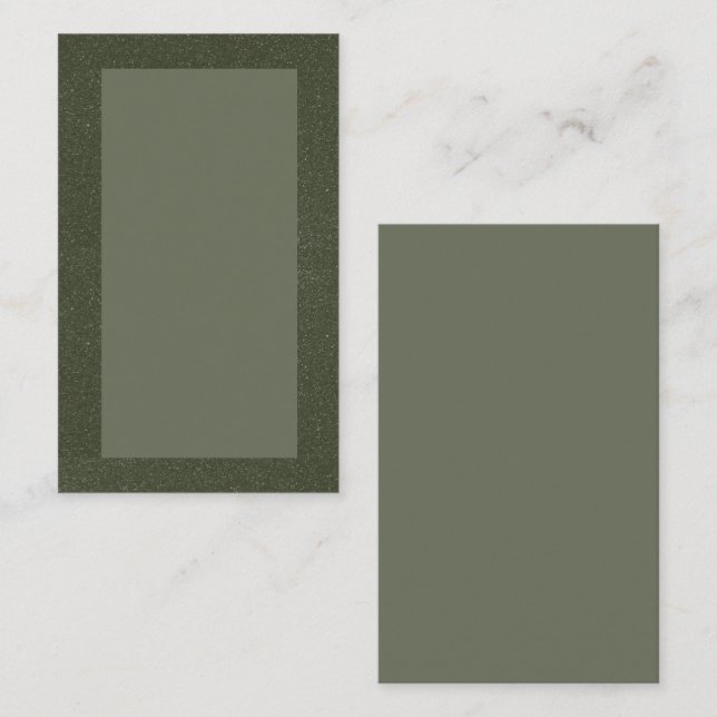 Framed Moss Green Textured Card – Customisable (Front/Back)