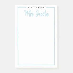 Framed Note Custom Colours Personal Post-It Notes