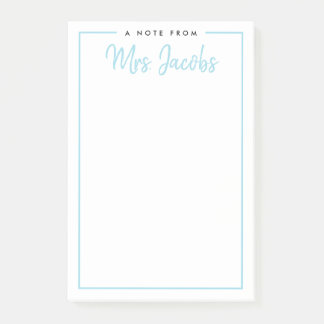 Framed Note Custom Colours Personal Post-It Notes