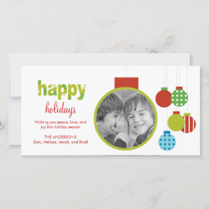 Framed Ornament Holiday/Christmas Photo Card