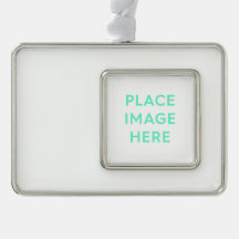 Framed Ornament (Horizontal), Silver Tone