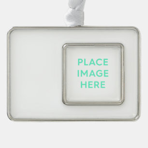 Framed Ornament (Horizontal), Silver Tone