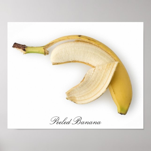 Framed Peeled Banana Poster (Front)