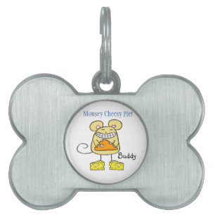 Framed Pet Tag Frogging Puppy Dog Mousey CheesyPie