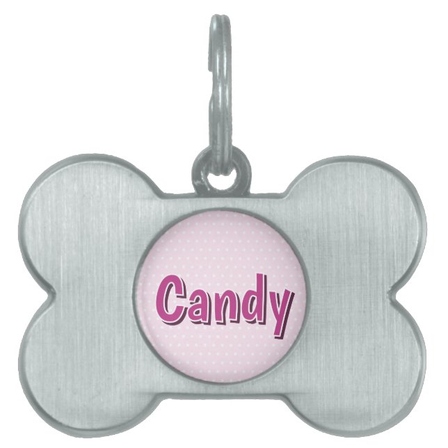 Framed Pet Tag with digital art. (Front)