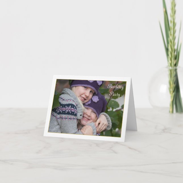 Framed Photo Folded Invitation (Front)