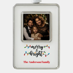 Framed Photo  Silver Plated Framed Ornament