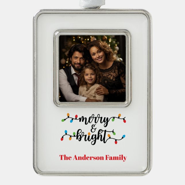 Framed Photo  Silver Plated Framed Ornament (Front)