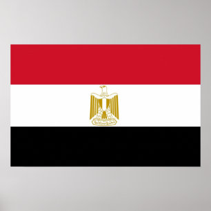 Framed print with Flag of Egypt