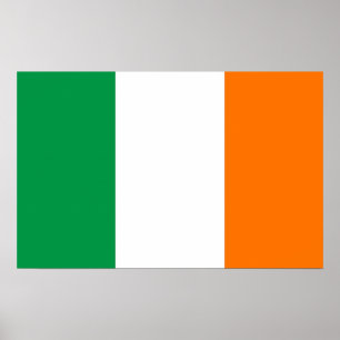 Framed print with Flag of Ireland
