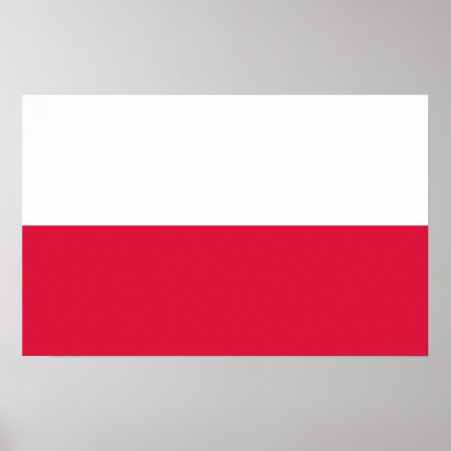 Framed print with Flag of Poland (Front)