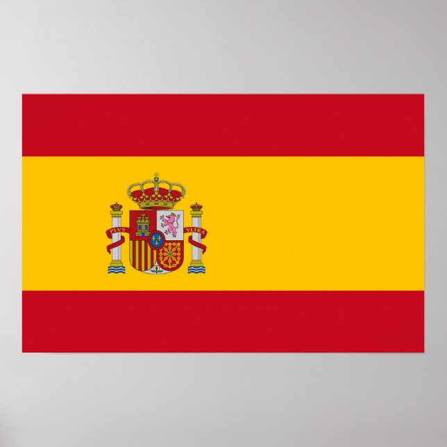 Framed print with Flag of Spain (Front)