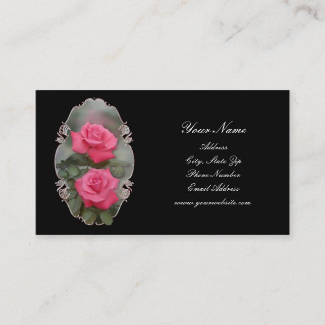 Framed Roses Business Cards (Front)