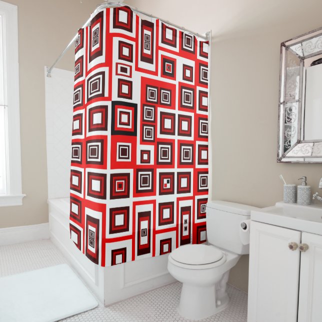 Framed Shower Curtain (In Situ)