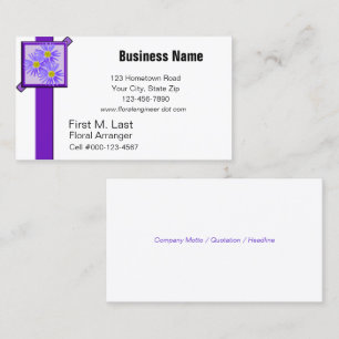 Framed Wildflowers Business Card