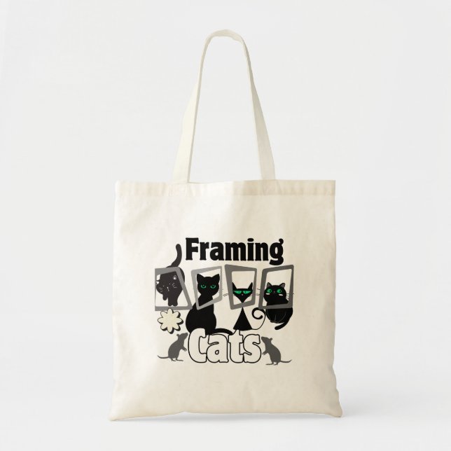 Framing Cats.w Tote Bag (Front)