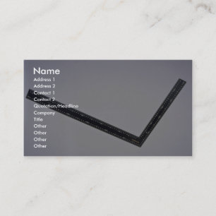 Framing square business card