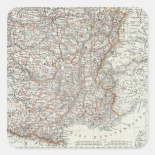 France 10 square sticker