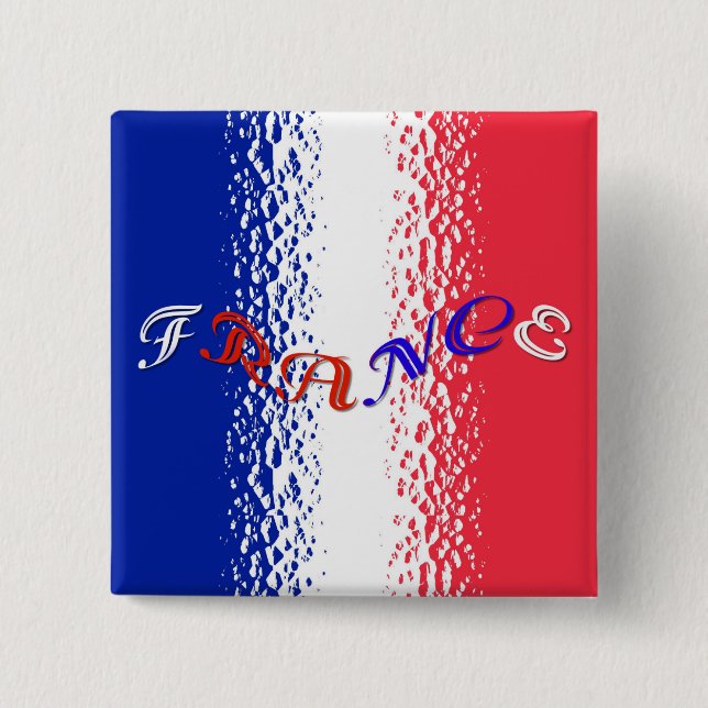 France 15 Cm Square Badge (Front)