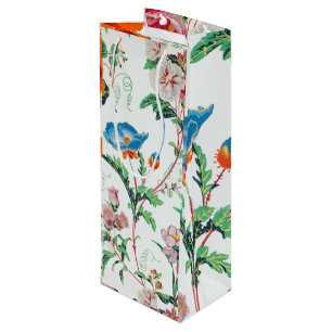 France 1830 Floral Antique Wallpaper Wine Gift Bag