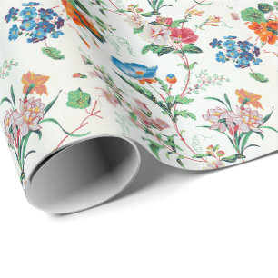 France 1830 Floral Antique Wallpaper Wrapping Paper