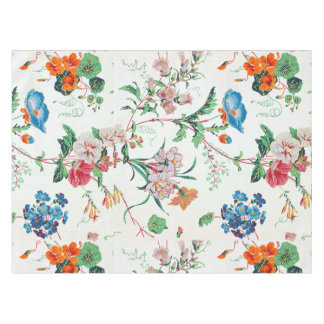 France 1830 Floral Botanical Wildflowers Tablecloth