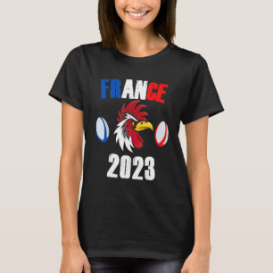 France 2023 Rugby Supporter World Humor Cockerel T-Shirt