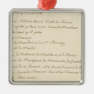 France 20 metal ornament
