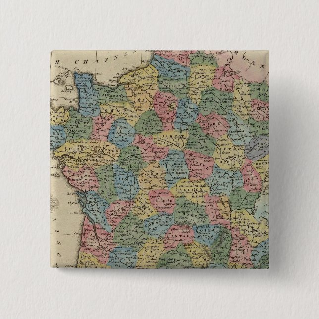 France 25 15 cm square badge (Front)