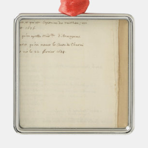 France 25 metal ornament