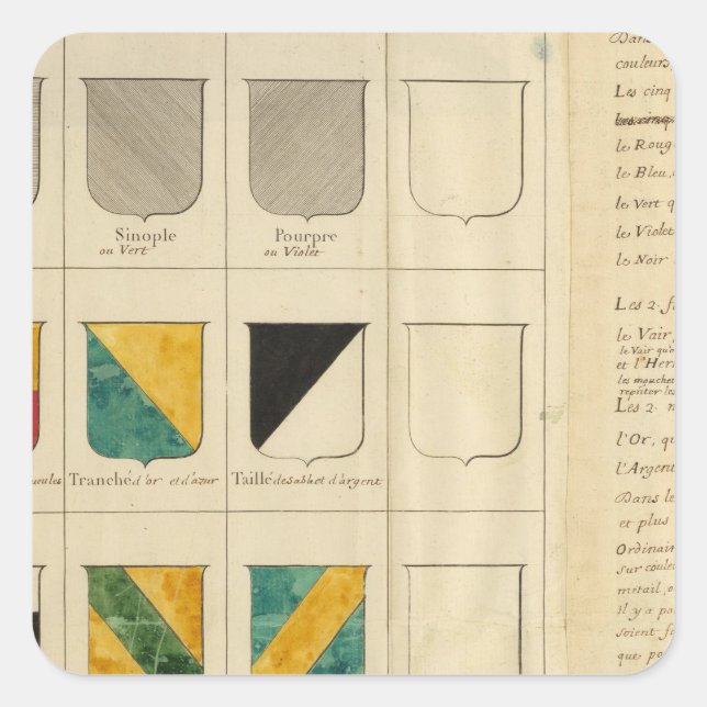 France 28 square sticker (Front)