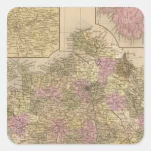 France 28 square sticker